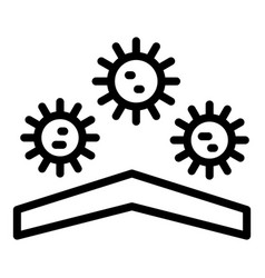 Block Viruses Icon Outline Style