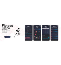 Different Ui Ux Gui Screens Fitnes App