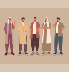 Group Of Muslim Men