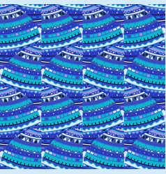 Tribal Lines Mosaic Seamless Pattern Abstract