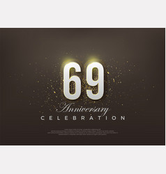 Elegant 69th Anniversary Number Premium