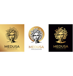 Medusa Gorgon Logo Head Of A Woman With Snakes