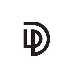 Dd D Monogram Letter Initial Logo Design