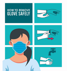 How To Remove Gloves Covid19 Infographic