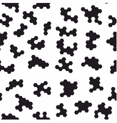 A Pattern Of Black Honeycomb On White Background