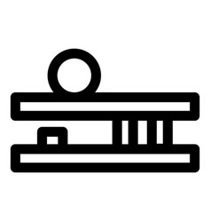 Book Shelf Icon Outline Style