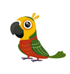 Cartoon Baby Parrot Design Cute Animal Art Happy