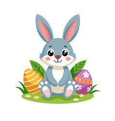 Easter Bunny Rabbit With Basket Full