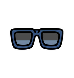 Rap Glasses Frame Color Icon