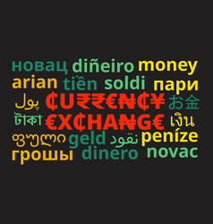 Word Money And Currency Exchange Sign