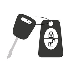 Car Lock Key Isolated Icon On White Background