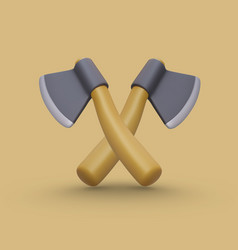 Crossed Axes Symbol Of Battle 3d