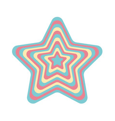 Geometric Star Groovy Background Frame Figure