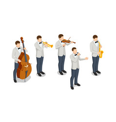 Isometric Chamber Orchestra Jazz Musicians