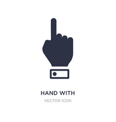 Hand With Extended Pointing Finger Icon On White