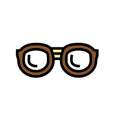 Geek Glasses Frame Color Icon