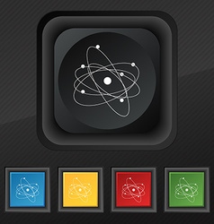 Physics Atom Big Bang Icon Symbol Set Of Five