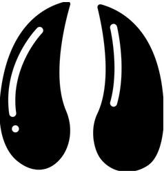 Sheep Farm Animal Hoof Print Glyph Icon