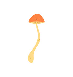 Groovy Mushroom With Eyes Flat