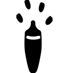 Rabbit Hoof Print Glyph Icon