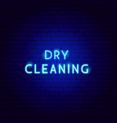 Dry Cleaning Neon Text