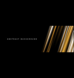 Elegant Luxury Black And Gold Abstract 3d Banner