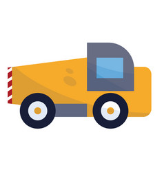 Isolated Construction Truck Vehicle Icon