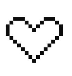 Pixel Heart 8 Bit Y2k Retro Game