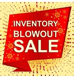 Big Winter Sale Poster With Inventory Blowout Sale