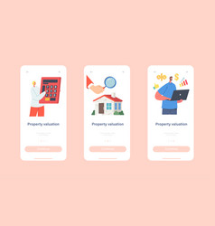 Property Valuation Mobile App Page Onboard Screen