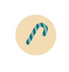 Retro Vintage Christmas Candy Cane Icon