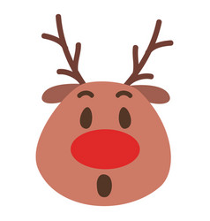 Surprise Reindeer Face Emoticon 52