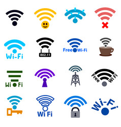 Wi-fi Network Icons Set Wifi Access Point