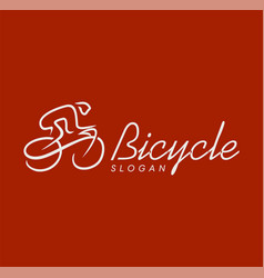 Abstract Simple Bicycle Road Bike Logo Or Cycling