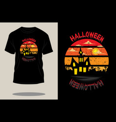 Halloween Retro T Shirt Design