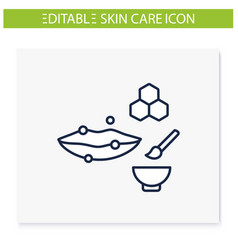 Smoothing Lip Scrub Line Icon