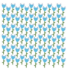 Blue Spring Tulips Pattern