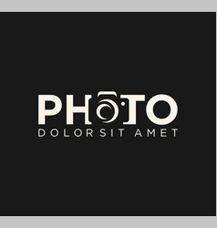 Simple Camera Photography Logo Design Template