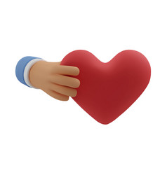 3d Icon Heart In Hand