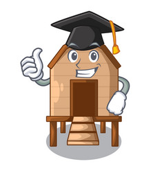 Graduation Chicken Coop Isolated On A Mascot