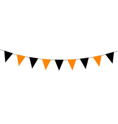 Halloween Bunting Black And Orange Flag Garland