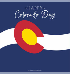 Happy Colorado Day Social Media Template Design