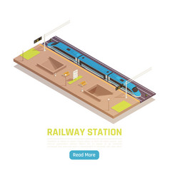 Train Station Isometric Background