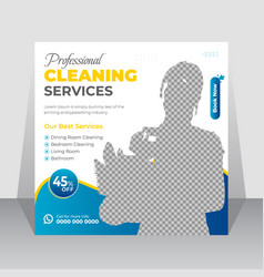 Cleaning Service Social Media Post Banner Design