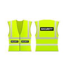 Yellow Reflective Security Vest For People