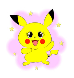 Anime Character Pikachu Pokemon Waves