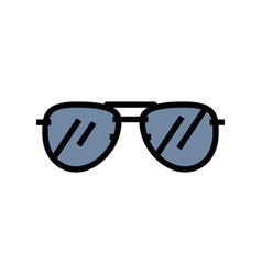 Aviator Glasses Optical Color Icon