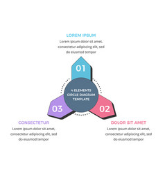 Circle Diagram Template - Three Elements