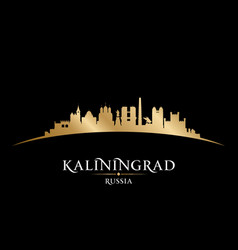 Kaliningrad Russia City Silhouette Black