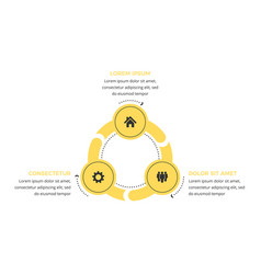 Circle Diagram Template - Three Elements